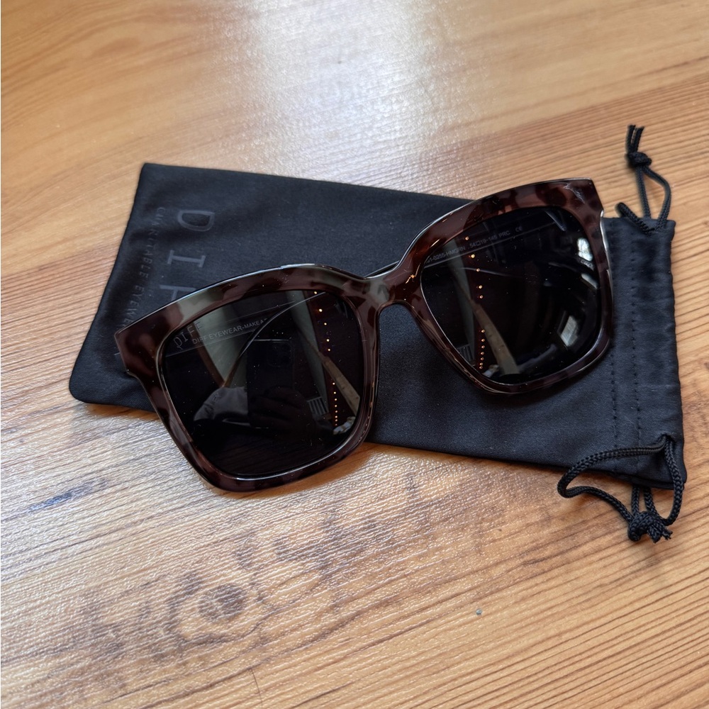 Diff Eyewear Tortoise Sunglasses